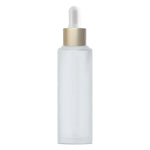Load image into Gallery viewer, FROSTED GLASS BOTTLE WITH GOLD PLATED DROPPER [ZMG42]  25ML, 30ML , 50 ML

