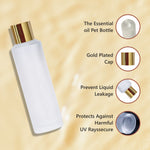 Load image into Gallery viewer, Frosted Glass Bottle With Golden Screw Cap [ZMG35]  25ML, 30ML, 50ML &amp; 100ML
