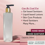 Load image into Gallery viewer, frosted empty bottles , bottles with dispenser pump , black dispenser pump ,, refillable , gold plated black dispenser, frosted glass bottles , cosmetic packagings , 200 ml empty bottles , shampoo bottles , body wash bottles.
