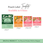 Load image into Gallery viewer, Product Label Template Editable Pouch Label Template | Tea Label | Soap Label | Tag Label | Printable | Label Canva | Tea Label |
