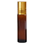 Load image into Gallery viewer, roll on bottle, amber glass bottle, airtight bottle, golden cap, cosmetic packaging, empty cosmetic packaging, lip gloss bottle, roll on bottles , glass roll on , 10 ml bottles , glass bottles , roll on bottles , blac
