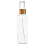 Load image into Gallery viewer, zenvista 100 ml bottles , transparent empty bottles , empty bottles for cosmetic packagings , gold lotion pump bottles , gold white lotion pump transparent bottles , bottles for cosmetic packagings , 100 ml bottles , 100 ml gold white lotion pump bottles , golden white lotion pump bottles .
