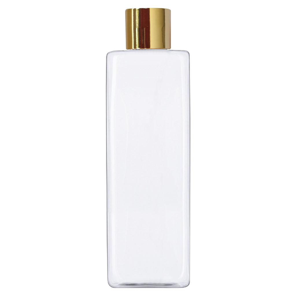 zenvista 100 ml empty plastic bottle with golden screw  cap for lotion serum oils  kitchen oils  essential oils  bottle square bottle transparent bottle for cosmetics