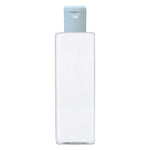 Load image into Gallery viewer, zenvista 100 ml empty plastic bottle with silver flip top cap white fliptop cap milky white fliptop cap pearl white  for lotion serum oils  kitchen oils  essential oils  bottle square bottle transparent bottle for cosmetics
