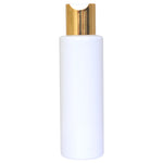 Load image into Gallery viewer, zenvista 200ml empty White Color Bottle With Gold Plated White disktop cap for lotion serum oil bottle for shampoo, shampoo bottle, sanitizer bottle, mist spray bottle, plastic bottle, lotion pump bottle

