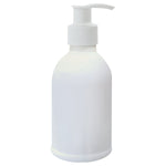 Load image into Gallery viewer, zenvista 300ml empty plastic bottle with white dispenser pump for lotion serum oils  kitchen oils  essential oils  bottle round  bottle milky white  bottle for cosmetics
