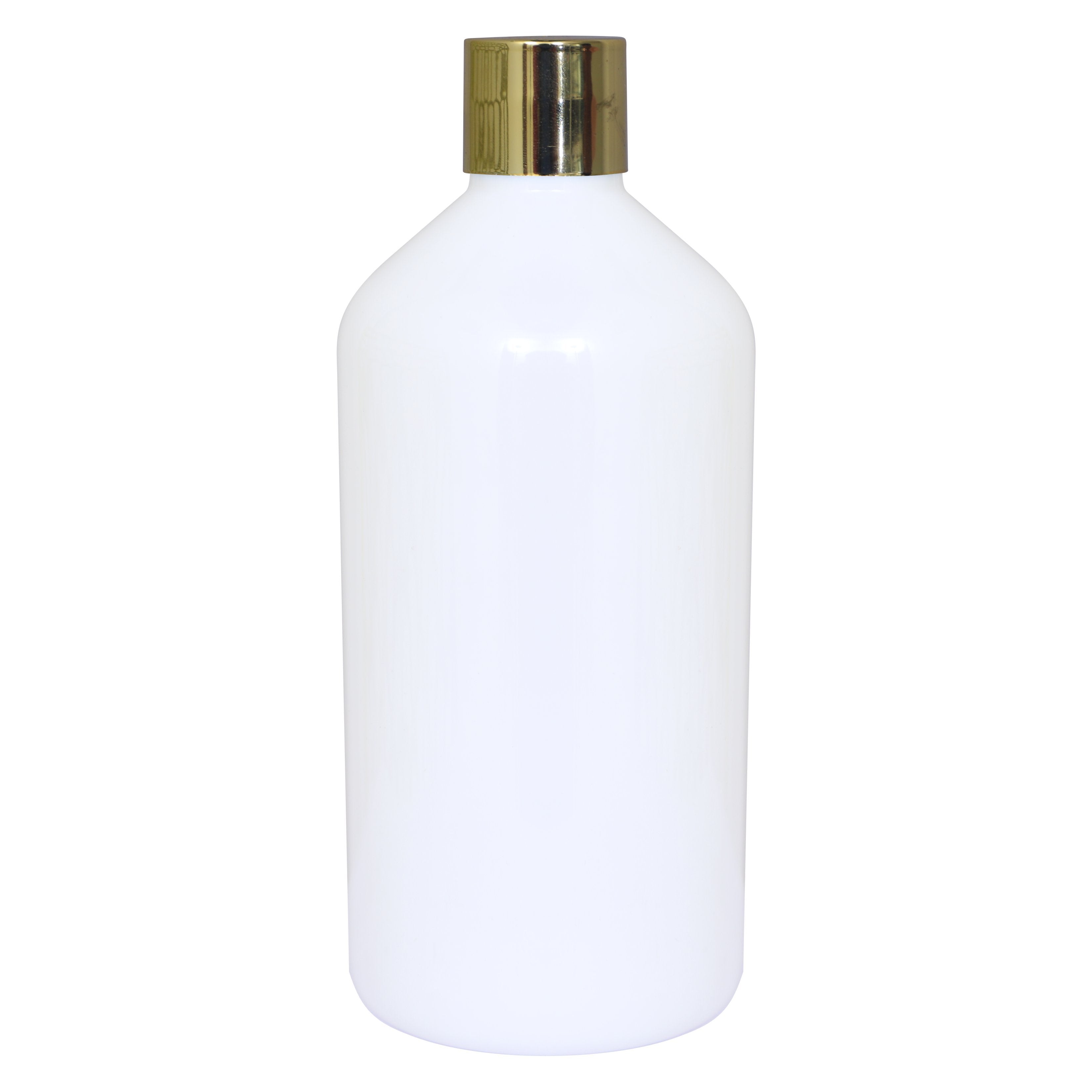 zenvista milky white bottles . empty bottles , gold screw cap bottles , 500ml milky white bottles , golden screw cap , 500ml bottles , reusable bottles , refillable empty bottles , milky white bottles, 500ml