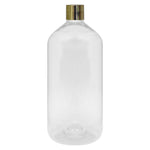 Load image into Gallery viewer, zenvista transparent bottles , empty transparent bottles , 500ml empty bottles , empty bottles with golden cap , golden screw cap , 500 ml golden screw cap , transparent bottles 500 ml
